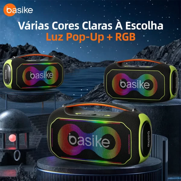 Caixa de Som - Ba Rad 122 - 300W - Com Bluetooth - A Prova D'água - Basike - Imagem 8