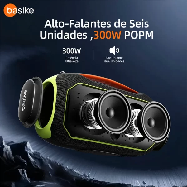 Caixa de Som - Ba Rad 122 - 300W - Com Bluetooth - A Prova D'água - Basike - Imagem 7